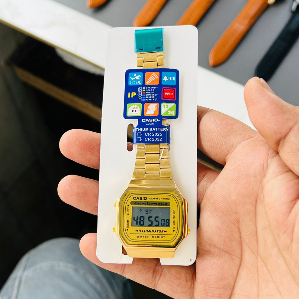 VINTAGE A168 UNISEX DIGITAL WATCH